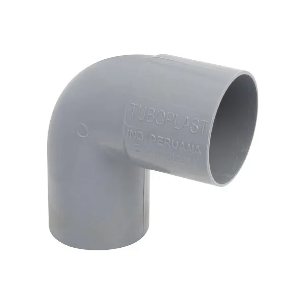 Codo PVC de 110 mm 90º H-M Color Gris