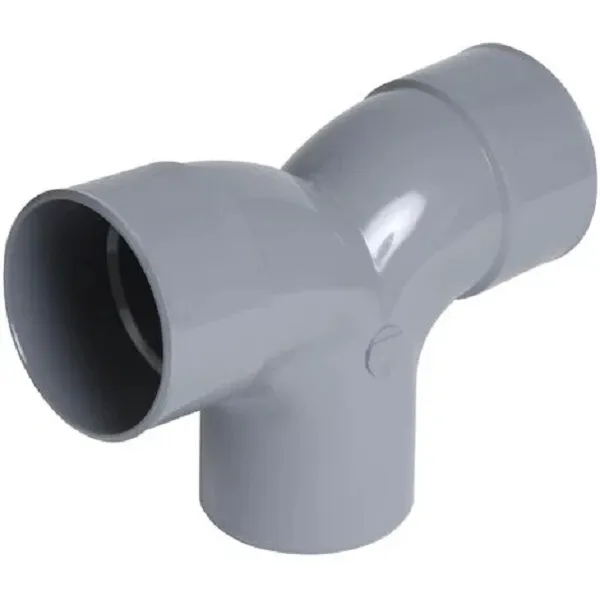 Codo PVC de Ø110 mm Doble 90º M-H Color Gris