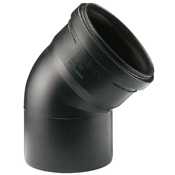 Codo PVC de 40 mm 45º M-H Color Negro