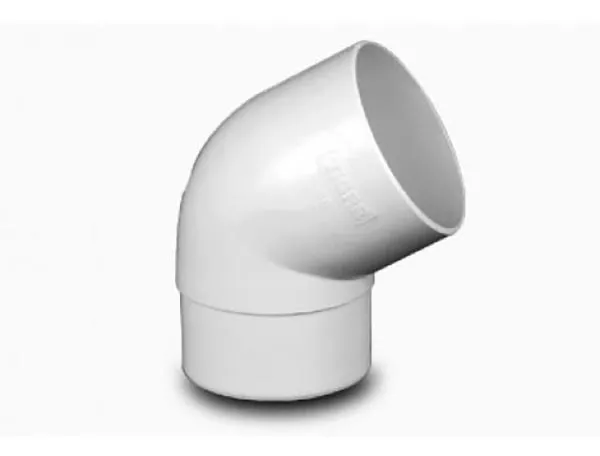 Codo PVC de Ø40 mm 60º H-H Color Blanco
