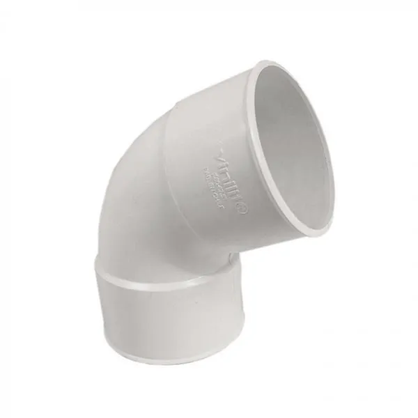 Codo PVC de 80 mm 67º H-M Color Blanco