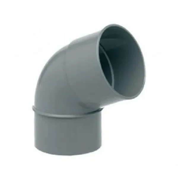 Codo PVC Presión 90 Grados 180mm Gris