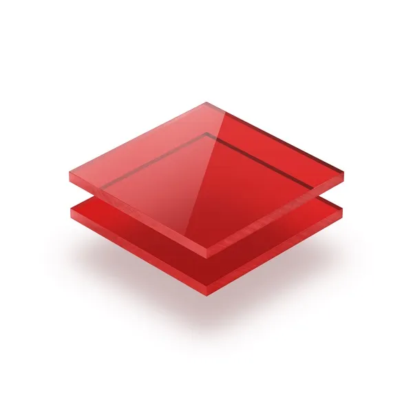 Plancha Metacrilato Rojo Transparente 5mm